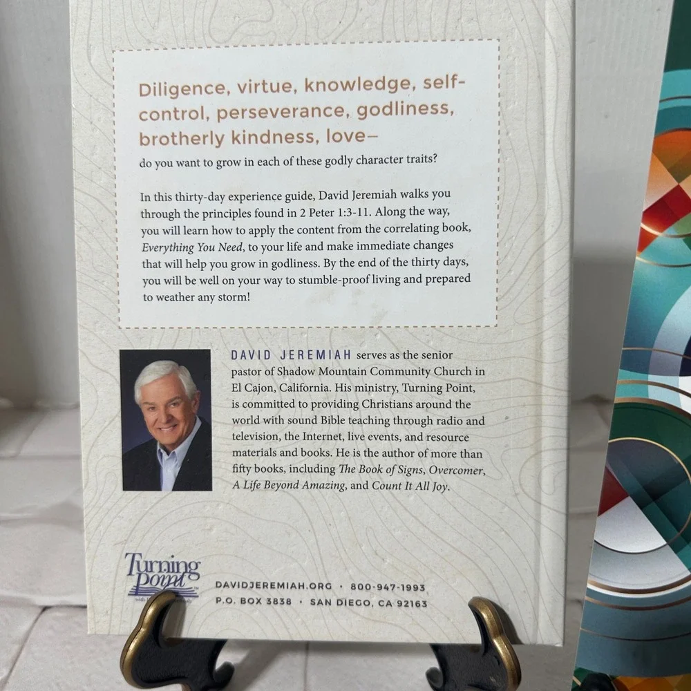 David Jeremiah 30 Days to Everything You Need Experience HC Guide Book +Bookmark